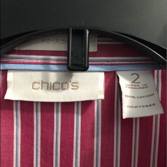 Chico’s 2 non iron long sleeved shirt! Perfect!! - Picture 2 of 7